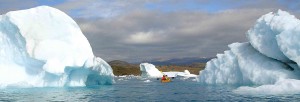 kayak and ice hiking in greenland icebergs