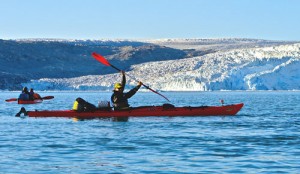 kayaking qaleraliq glaier fronts