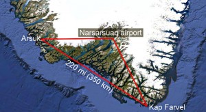 narsarsuaq airport to Arsuk and Kap Farvel